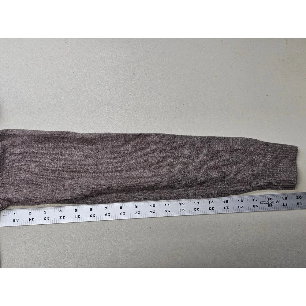 Banana‎ Republic Mens Mock Neck Button Placket Sweater Brown Heathered Medium